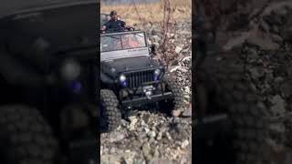 1/6 rc jeep custom wiilys m.b off-road driving fast and furious