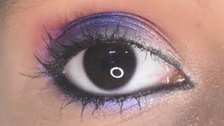 TAMIL -Colorful Glitter Smokey Eye Makeup Tutorial Teal Purple 💜💙🤍