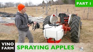 Apple Tree Spraying - FIMCO 40 Gallon Sprayer