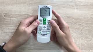 How to use Chunghop K-2012E Universal Air Conditioner Remote