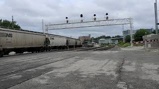 Norfolk Southern is headed East behind Amtrak #92 as well today on September 18th 2020 at 11:05am.