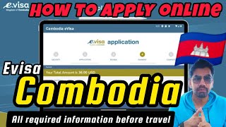 How to apply Combodia visa online | how to clear Combodia immigration at airport 2024