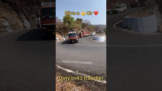 Trucks in sharp curve ghat road hairpin bend #lorrys #trucklover #trucklifestyle #trucklife