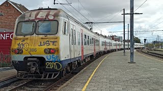 SNCB Class 80 departing Gent Sint-Pietersstation