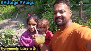 Garmiyo Me Jaljeera ka Maja ☺️ || Homemade ||  Village Lifestyle Vlog  ||  #pahadi #villagelife