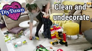 Clean and UN-decorate with me | DiyDawn