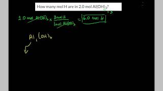 Drill 1.16 How many mol H are in 2.0 mol Al(OH)₃?