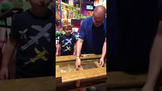 Rock finding at Crayola store