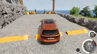 BeamNg Drive | Terrain Test Course Part 48 | Volkswagen T-Cross | Attempt 2