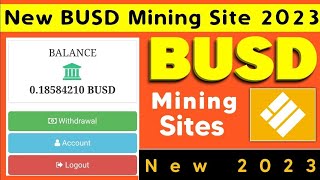 U.S.A Miner.ltd || BUSD Cloud mining Website || Earn Free BUSD || Earn Crypto Currency.