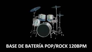 Base de BATERÍA POP/ROCK 4/4 120 BPM🥁