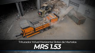 TRITURADOR MÓVEL HORIZONTAL ROTOR DE MARTELOS - LINHA MRS1.53