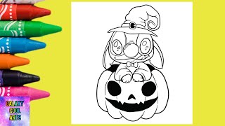 Stitch Coloring Pages #coloring_pages #coloring #stitch #halloween #pumpkin