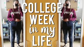 COLLEGE WEEK IN MY LIFE: classes + homework