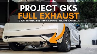 Dad LOVES my new full exhaust system? - Honda Jazz GK5 sounds great!