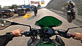 FIRST MOTOVLOG ON KAWASAKI Z900/AACHA HU AA Z900 PE STUNT NHI MARA😱