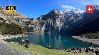 LAKE OESCHINEN (OESCHINENSEE) - Kandersteg Switzerland (October 2023) (4K)