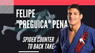 Felipe "Preguica" Pena, Spider Counter To Back Take: Jiu-Jitsu Magazine, Issue #29.