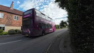 Stagecoach Pronto and 141 on diversion, Chapel Lane, Ravenshead, Sat 6 Jul 24: 17:16 & 17:39 (4k50)