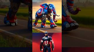 SUPERHEROS ROBOT ELEPHANT🐘-ALL CHARACTERS(MARVEL & DC) 2024#spiderman#avengers#shorts#ytshorts#dc