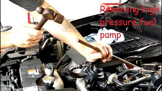 Removing high pressure fuel pump and tank fuel pump