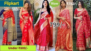 Diwali Special Banarsi Silk Sarees Collection Under ₹799 | फ्लिपकार्ट दिवाली बिग सेल 😲