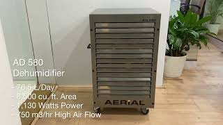 Origin Aerial AD 580 Dehumidifier | German Dehumidifier | Robust Dehumidifier | Heavy Duty & Sturdy