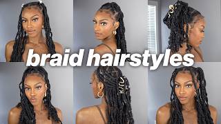 15 Hairstyles for Knotless Braids with Curly Ends!