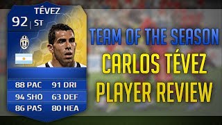 TOTS CARLOS TEVEZ (92) PLAYER REVIEW + IN GAME STATS | FIFA 14 TOTS