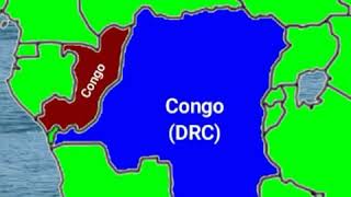 Congo (Republic) Vs Congo (DRC) Map Animation