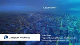 Webinar LinkPlanner de Cambium Networks