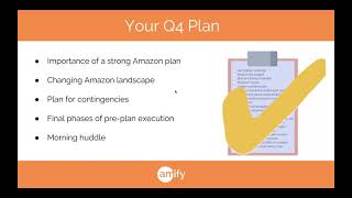 Amify/Feedvisor Webinar - How to Remain Agile on Amazon During the Holiday Season