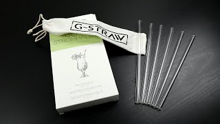 G-Straw 6x20cm Glasstrohhalme, Unboxing und erster Eindruck