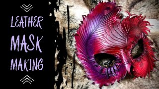 Leather Mask Tutorial - Making a Phoenix Feather Mask