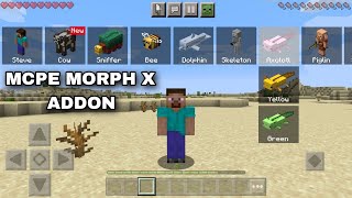 MCPE: Morph X Addon 1.20.2 | Minecraft Morph x Addon para. (MP KARAN YT) @mwdgamer223