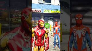 GTA V: Iron-Man Hua Angry 😤 Spider-Man Pr Diya Challenge | #shorts #gta5