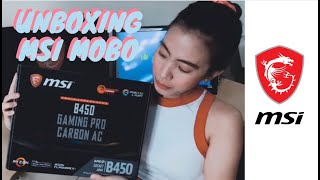 UNBOXING MSI MOTHERBOARDB450 GAMING PRO CARBON AC