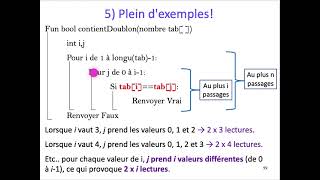 [ALGO1] Chap. 2 Complexité temporelle  - Part. 4 : Exemples