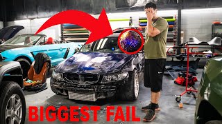 My E90 335i Wrap Failed 2 days after install before the Biggest BMW show in the Country!!!