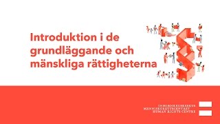 Introduktion i de grundläggade och mänskliga rättigheterna