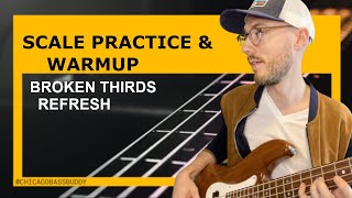 Intermediate Scale Practice & Warmup for Bass: Broken 3rds Interval Exercise Variations