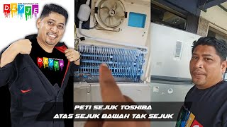 PETI SEJUK TOSHIBA ATAS SEJUK BAWAH TAK SEJUK