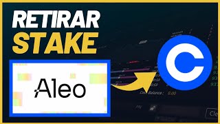 🔥URGENTE! COMO RETIRAR O STAKE DE ALEO DA MISSÃO  DA COINBASE.