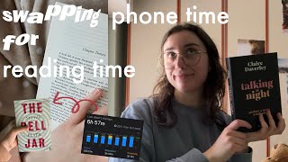 reading vlog|swapping phone time for reading time☕️