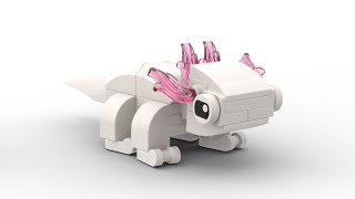 MOC LEGO Axolotl speed build in 4K