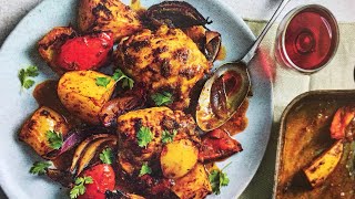 ROASTED CHICKEN TIKKA WITH SPICED POTATOES & PEPPERS cooked in Saladmaster Cookware / asjem recipe