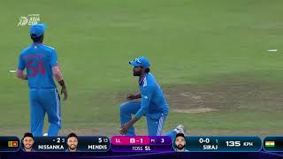 Asia cup 2023 | Finals | IND V SL | Siraj | Wicket | DisneyPlus Hotstar