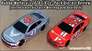 Bubba Wallace’s 2020 1/87 2-Pack Diecast Review (United States Air Force Warthog and DoorDash)