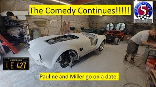 Pauline Has a Date.................. With the Painter. 25th Anniversary Factory Five Mk4 Paint.