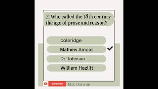 Take a look at these Quizzes | English Literature | Miss. Literarian  - literature lectures |